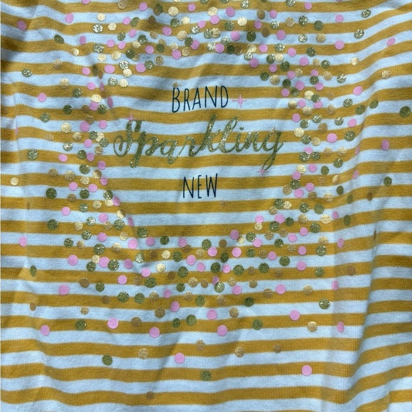 Matilda Jane Make Believe Brand Sparkling New Striped Bodysuit size 12-18 months - Picture 2 of 6